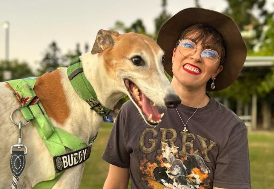 Amy McMahon and friend